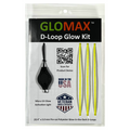 GloMax D-Loop Glow Kit (3-pack of Glow-in-the-dark D-Loops plus Micro UV Glow Activation Light) - JAKT GEAR