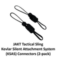 JAKT Tactical Sling - Kevlar Silent Attachment System (KSAS) Connectors (2-pack, Black) - JAKT GEAR