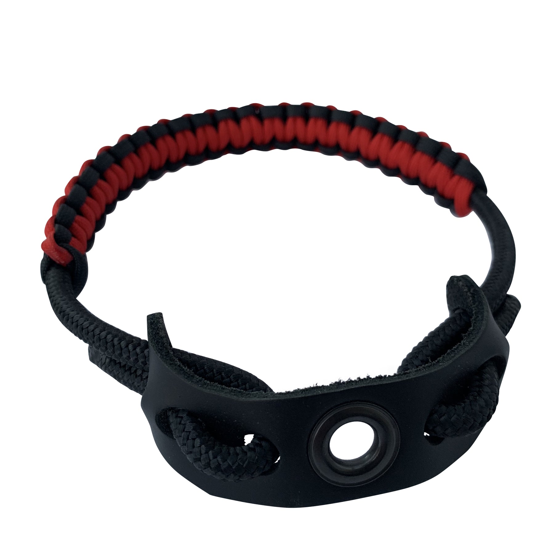 Bow Wrist Sling, Leather and Paracord (Non-magnetic)